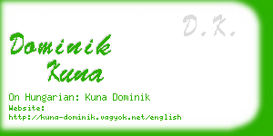 dominik kuna business card